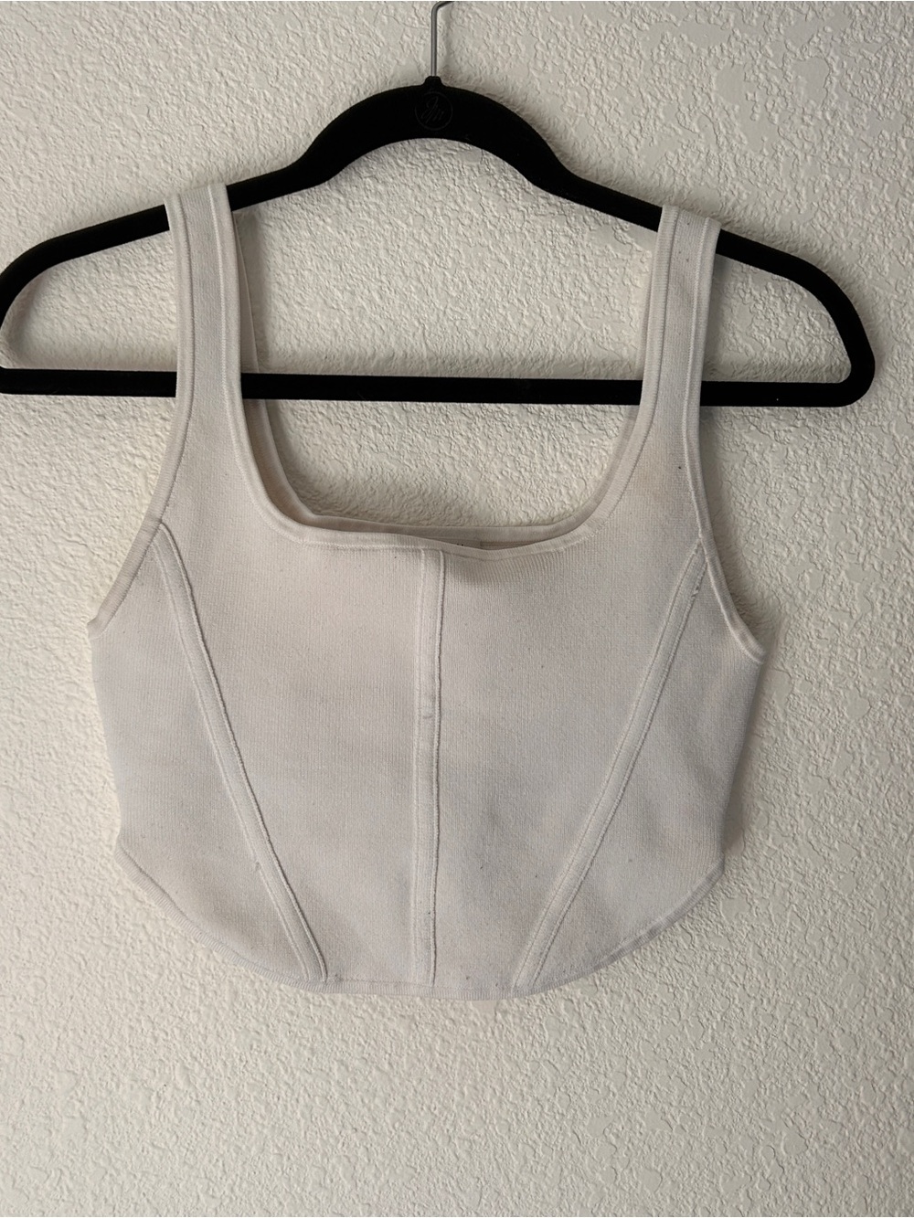 Babaton White Cropped Tank